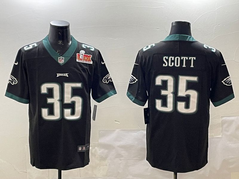 Men Philadelphia Eagles #35 Scott Black Second generations 2025 Nike Vapor Limited NFL Jersey style 2->philadelphia eagles->NFL Jersey